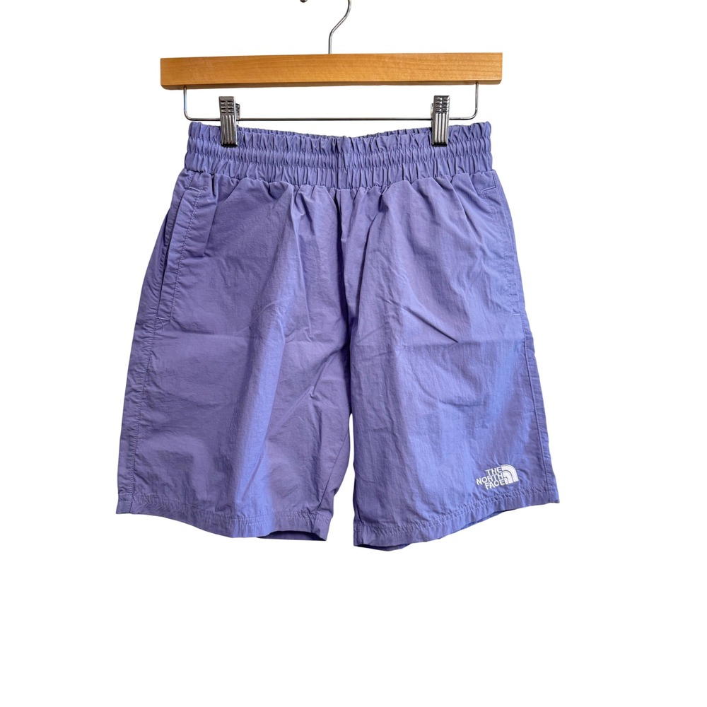 The North Face Mens S/M Womens M/L Purple Elastic Waist Hiking Shorts